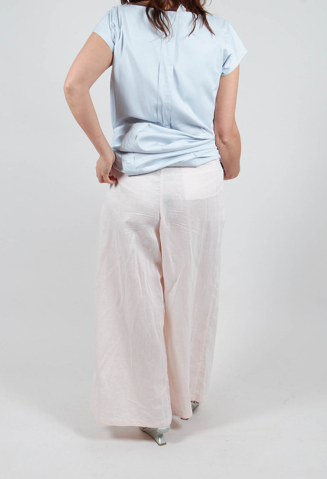 Wide Leg Trouser in Salmon