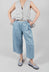 Wide Leg Jean in Jean Gold