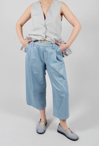Wide Leg Jean in Jean Gold