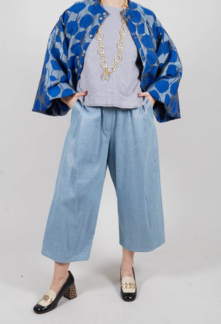 Wide Leg Jean in Jean Gold