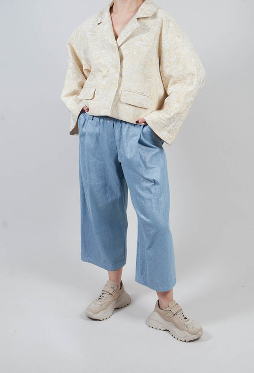 Wide Leg Jean in Jean Gold
