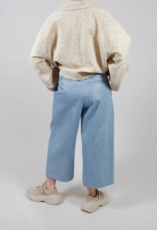 Wide Leg Jean in Jean Gold