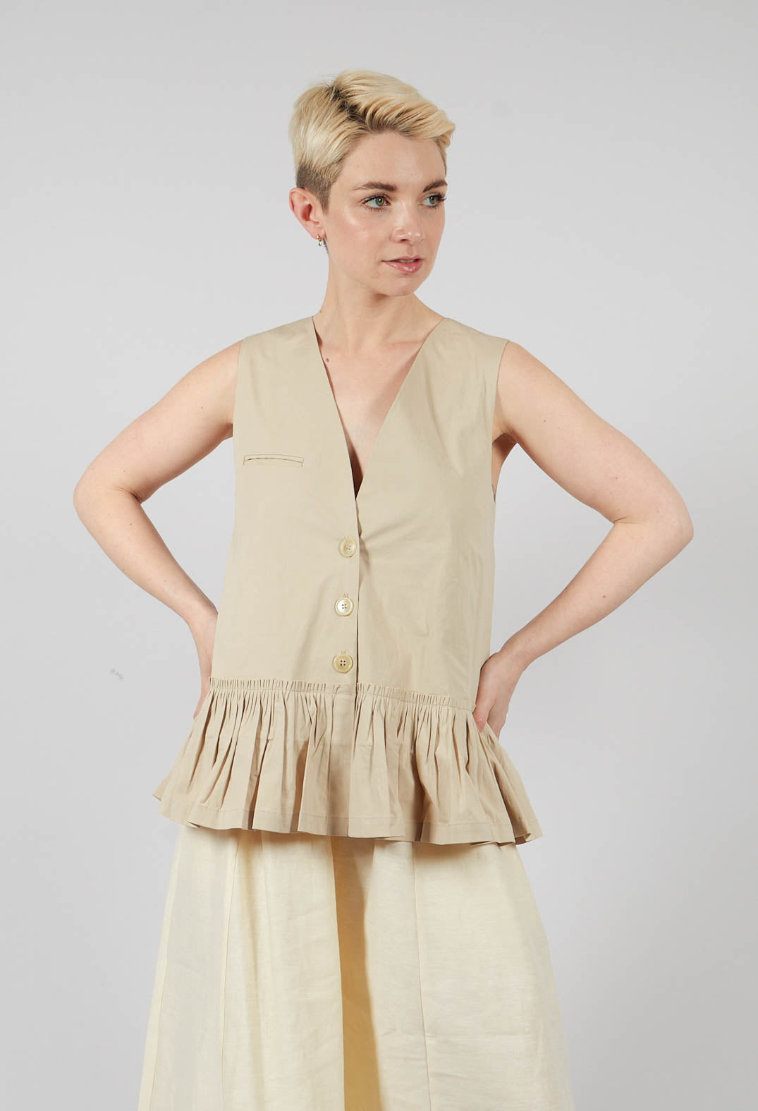 Waistcoat in Beige