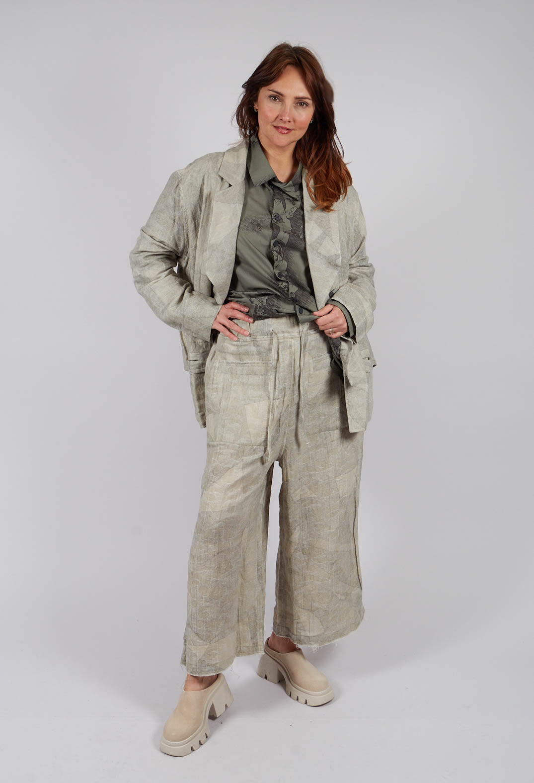 Ayuda Trouser in Mineral Green