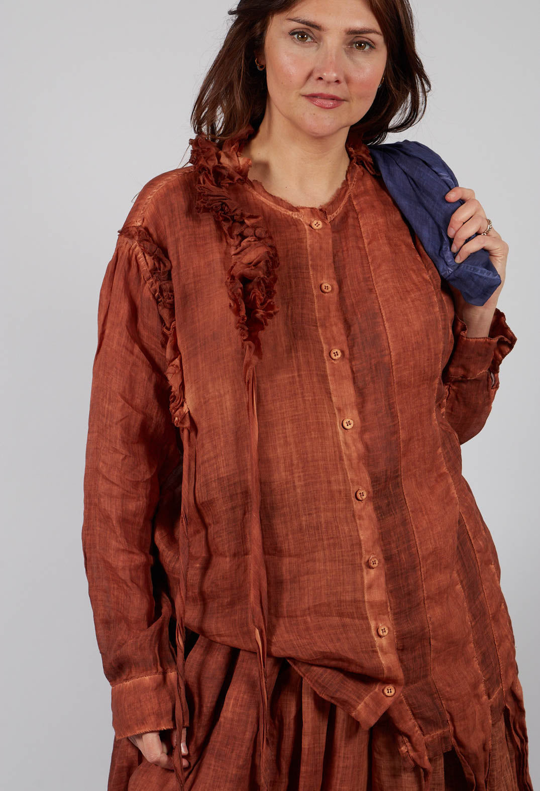 Leer Shirt in Rusty Sunset