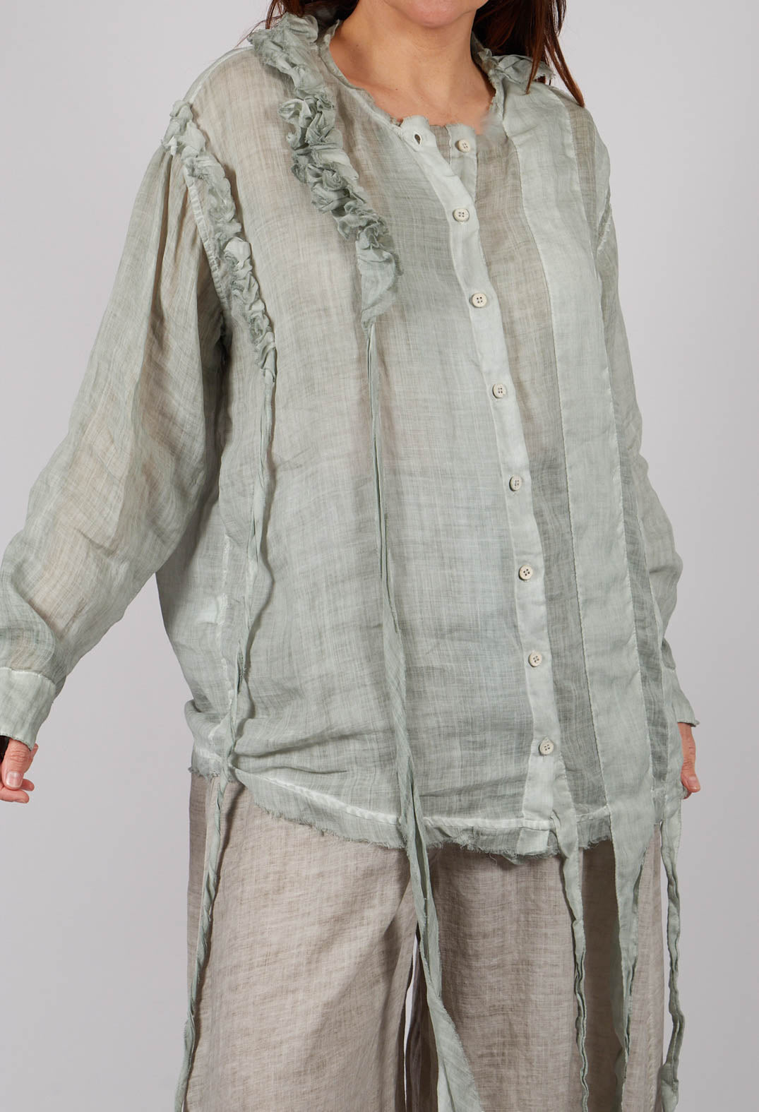 Leer Shirt in Water Blue