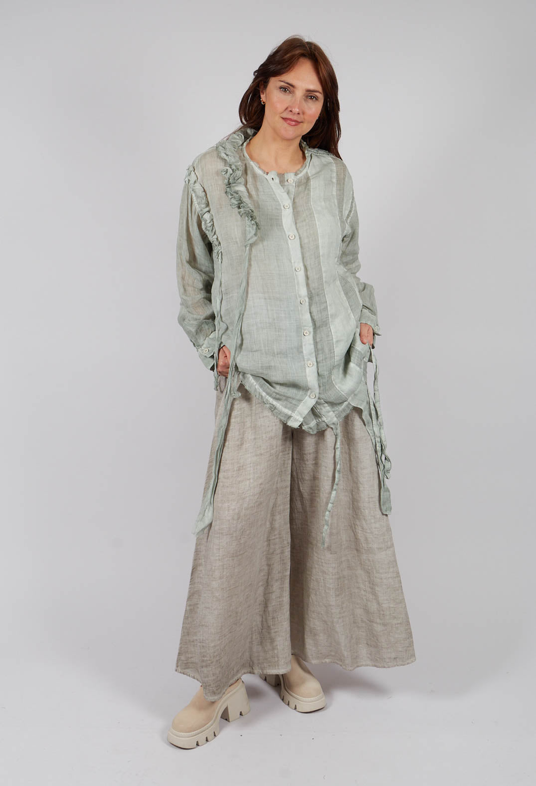 Leer Shirt in Water Blue