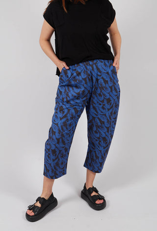 Ojo Trousers in Blue Prawns