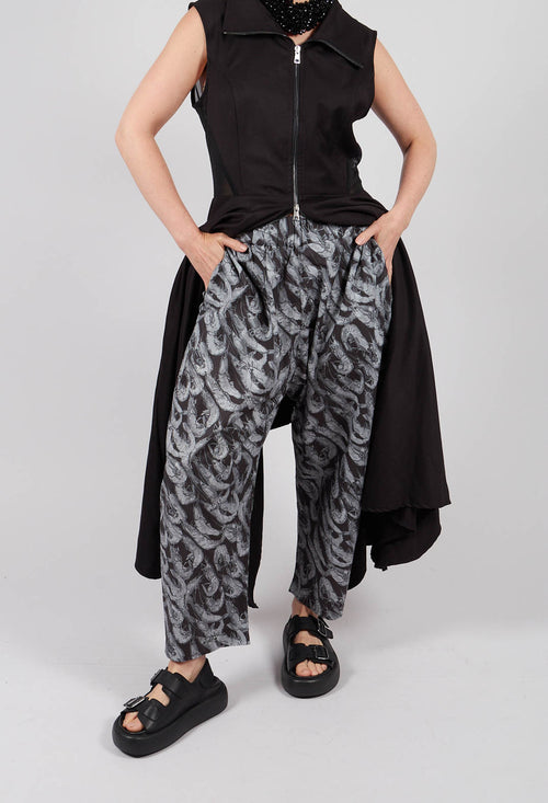 Ojo Trousers in Gray Prawns
