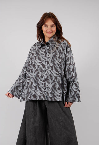 Symi Shirt in Gray Prawns