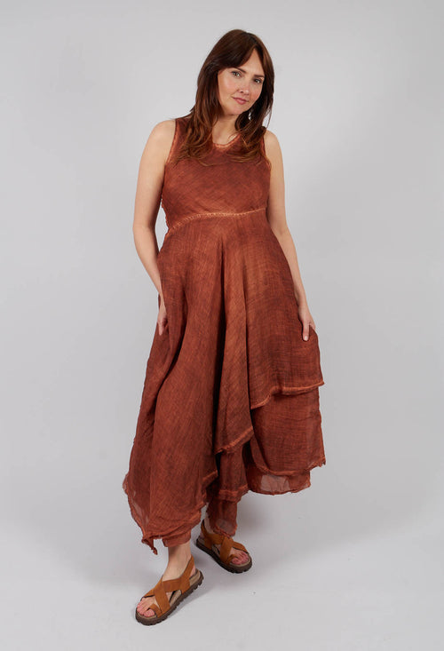 Vino Dress in Rusty Sunset