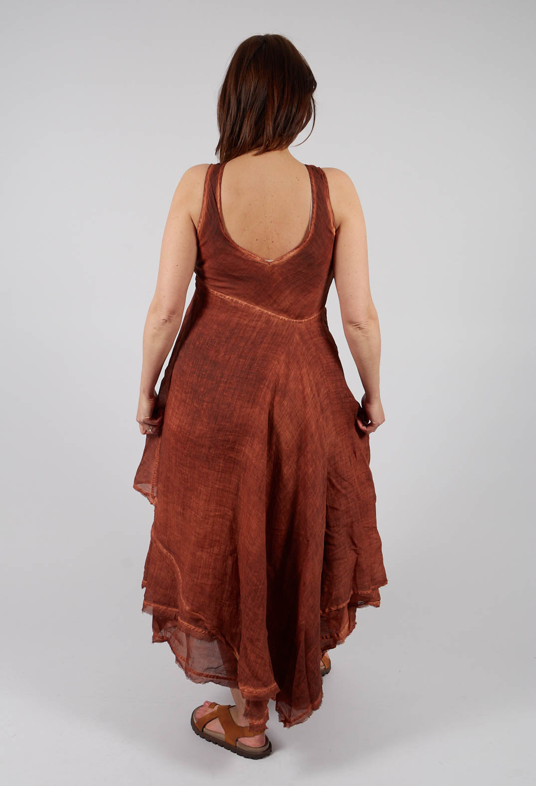 Vino Dress in Rusty Sunset