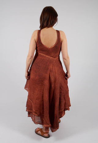 Vino Dress in Rusty Sunset