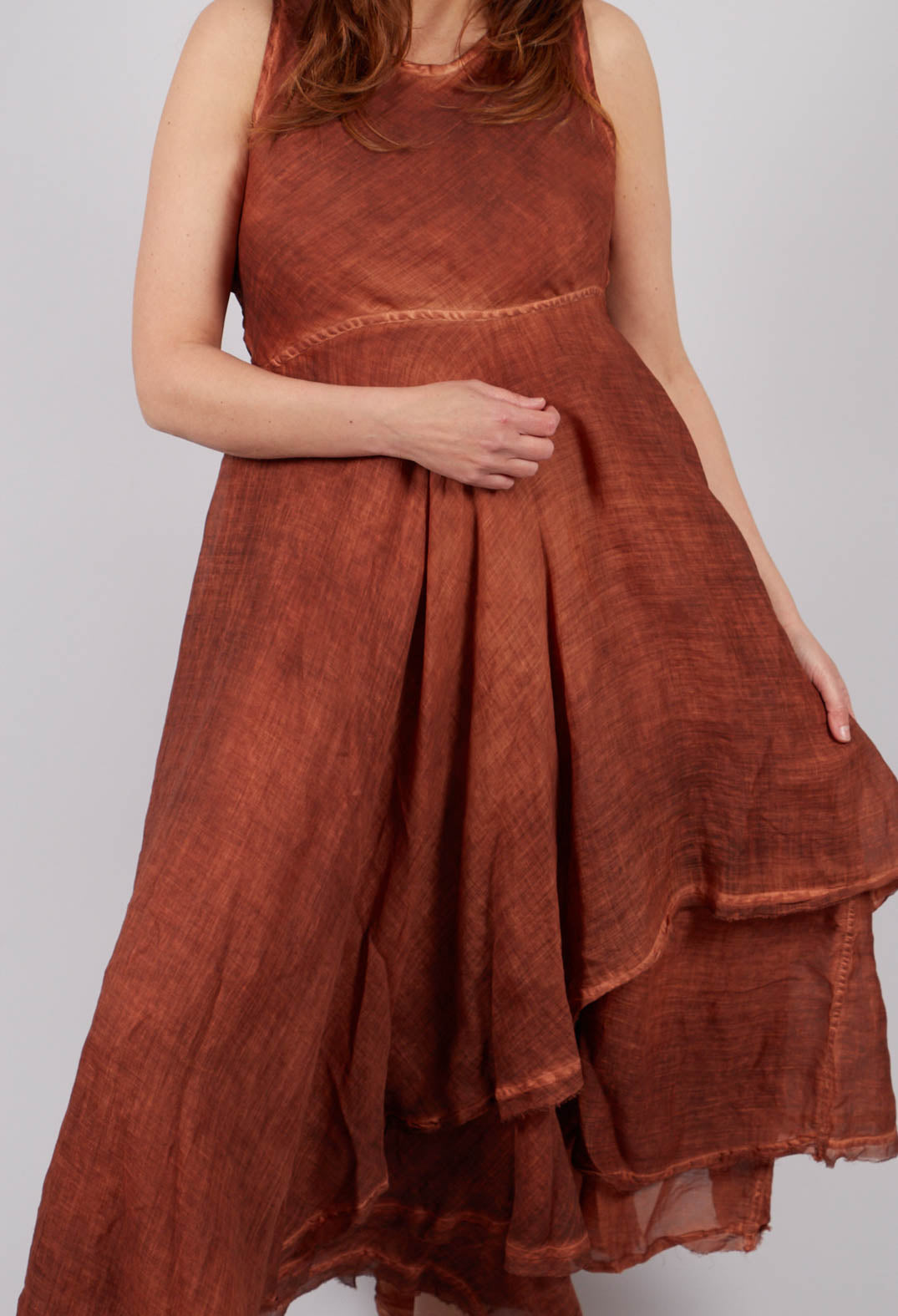 Vino Dress in Rusty Sunset