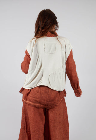 Glikos Knitted Top in Milky White