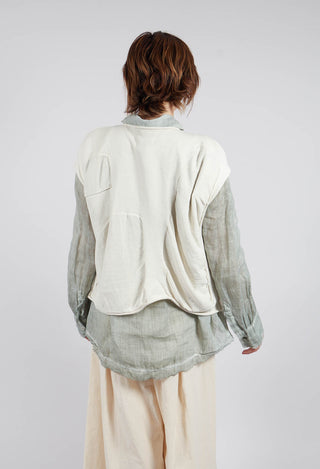 Glikos Knitted Top in Milky White