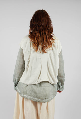 Glikos Knitted Top in Milky White