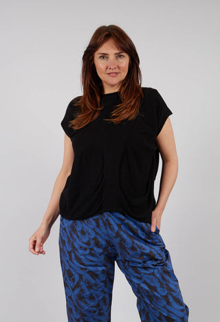 Glikos Knitted Top in Black