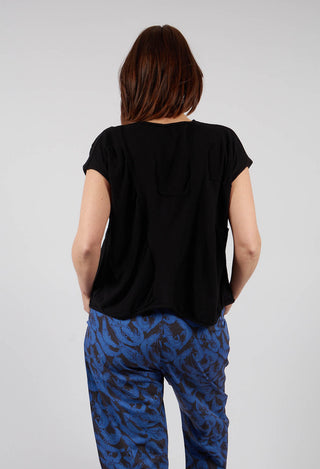 Glikos Knitted Top in Black