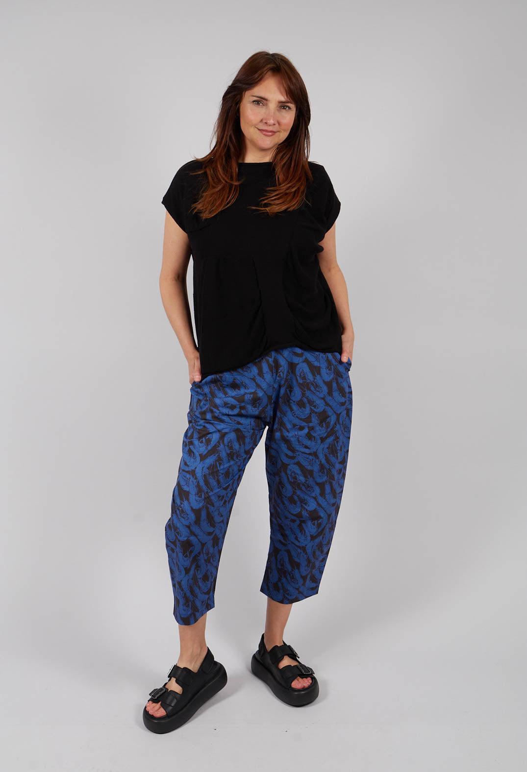 Glikos Knitted Top in Black