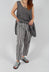 Stripe Trousers in Light Grey