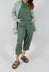 Waffle Trousers in Mossy