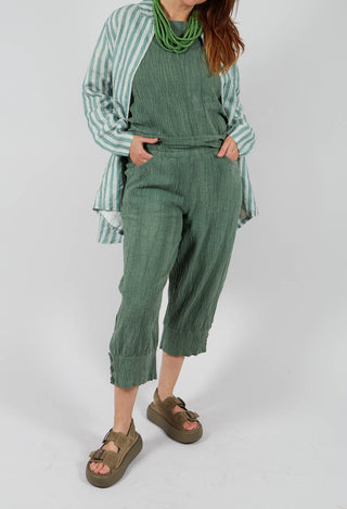 Waffle Trousers in Mossy