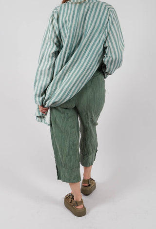 Waffle Trousers in Mossy