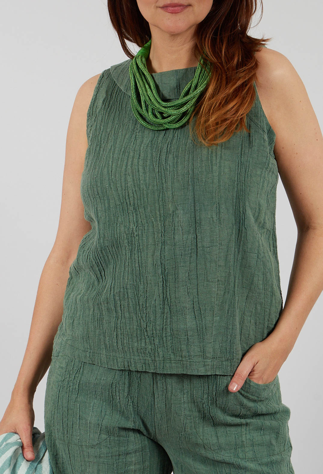 Waffle Top in Mossy