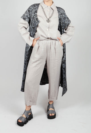 Linen Trousers in Light Grey