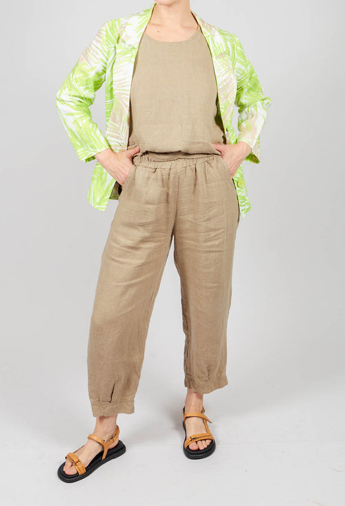 Linen Trousers in Putty