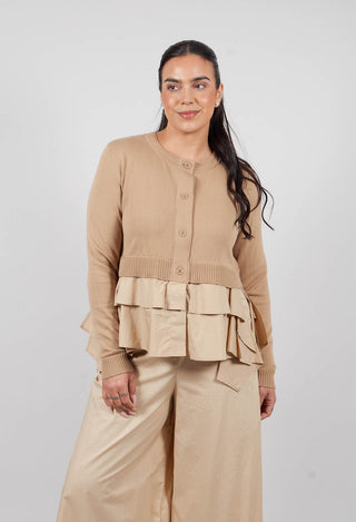 Double Layer Cardigan in Lark