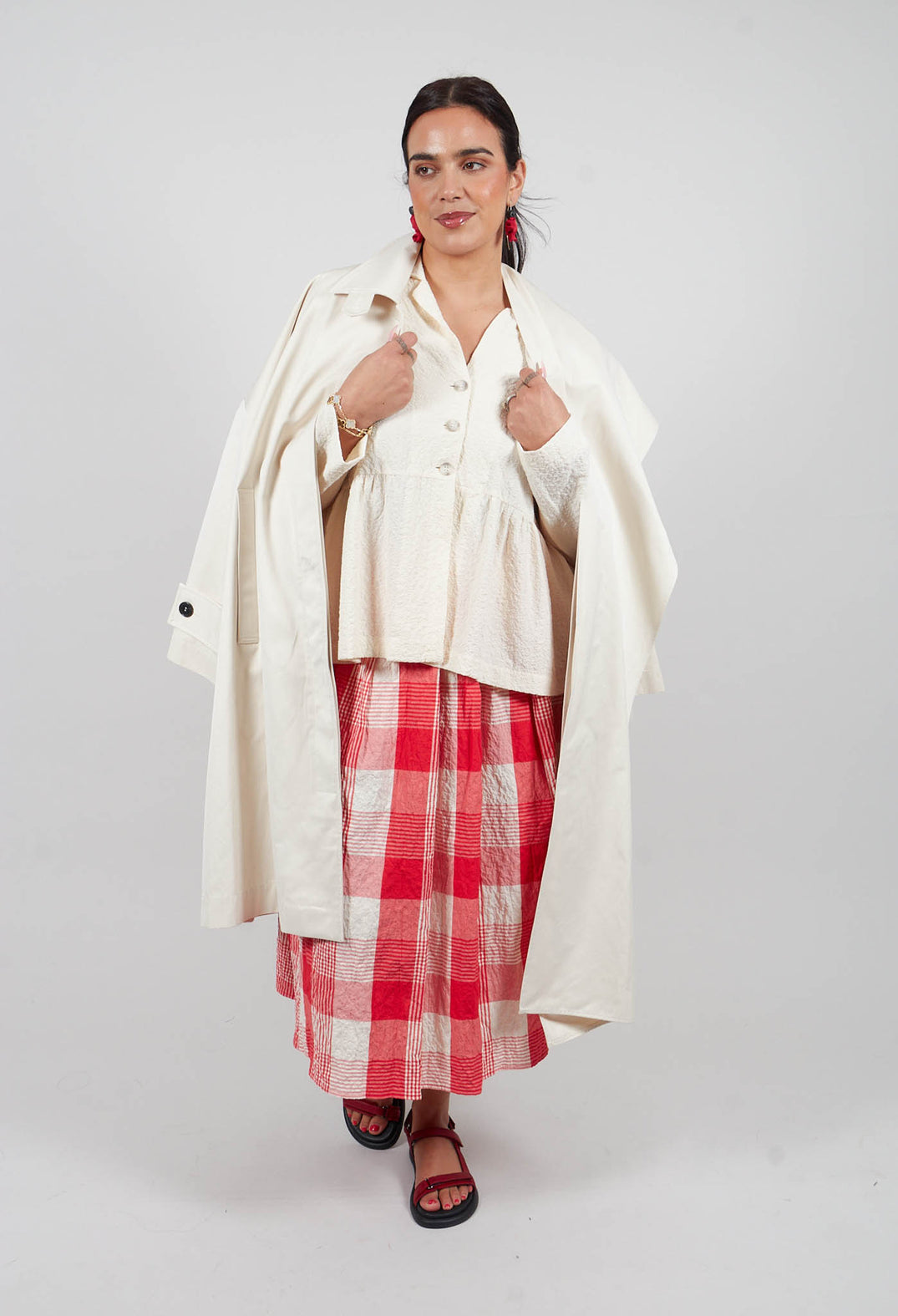 Trench Coat in Vanilla