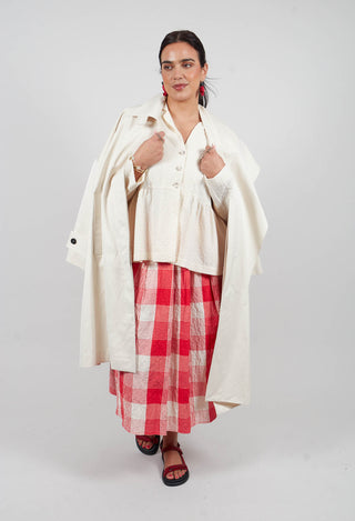 Trench Coat in Vanilla