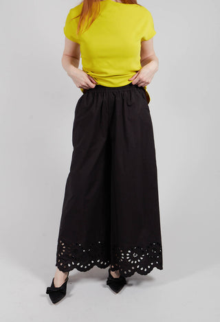 Wide Leg Trouser in Nero