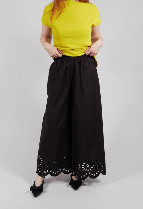 Wide Leg Trouser in Nero