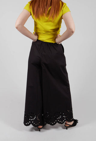 Wide Leg Trouser in Nero