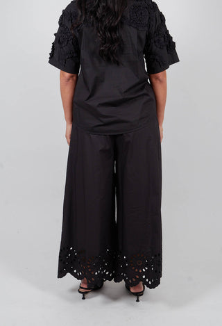 Wide Leg Trouser in Nero