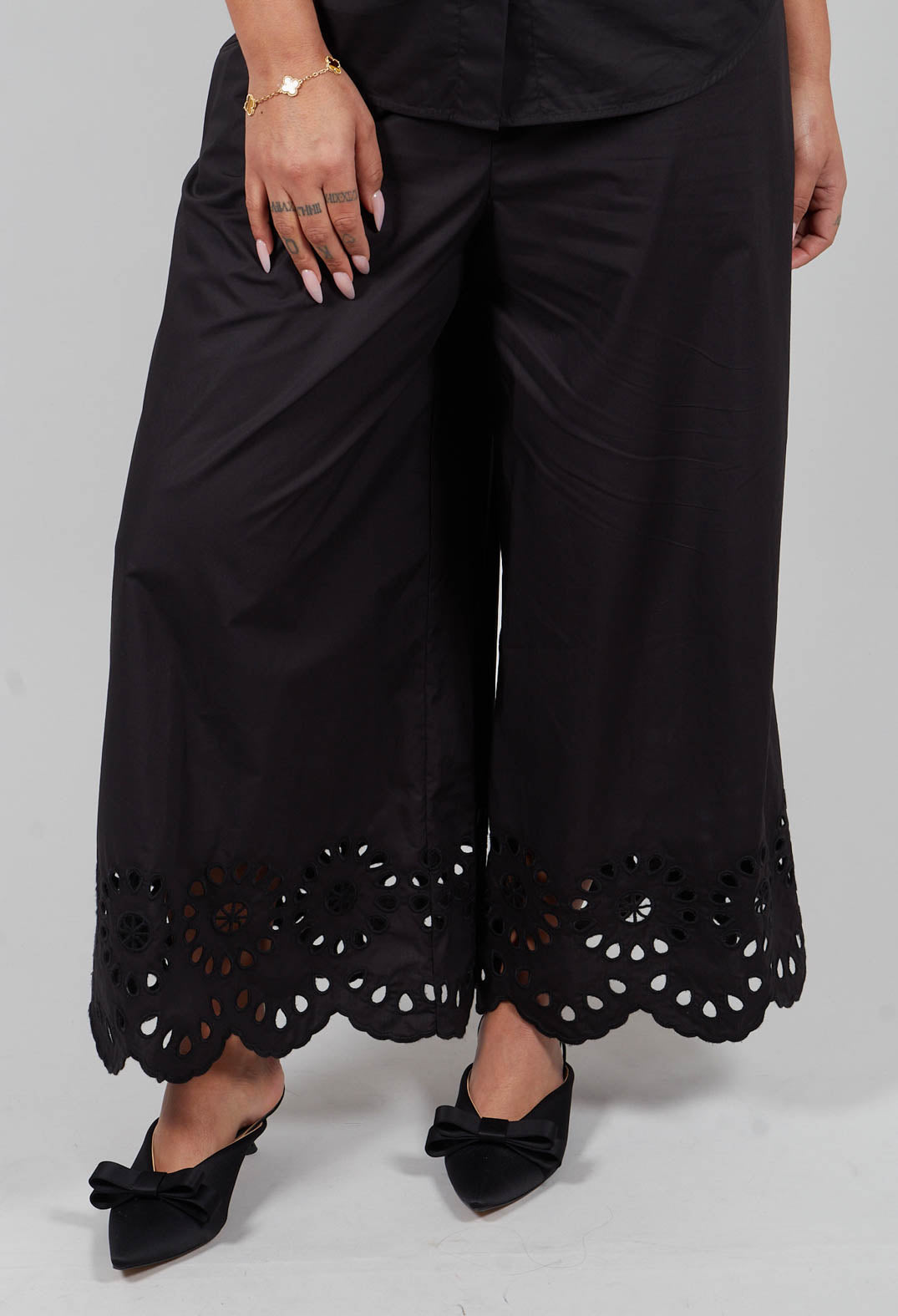 Wide Leg Trouser in Nero