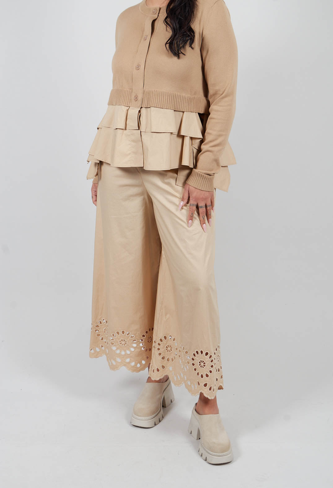 Wide Leg Trouser in Lark