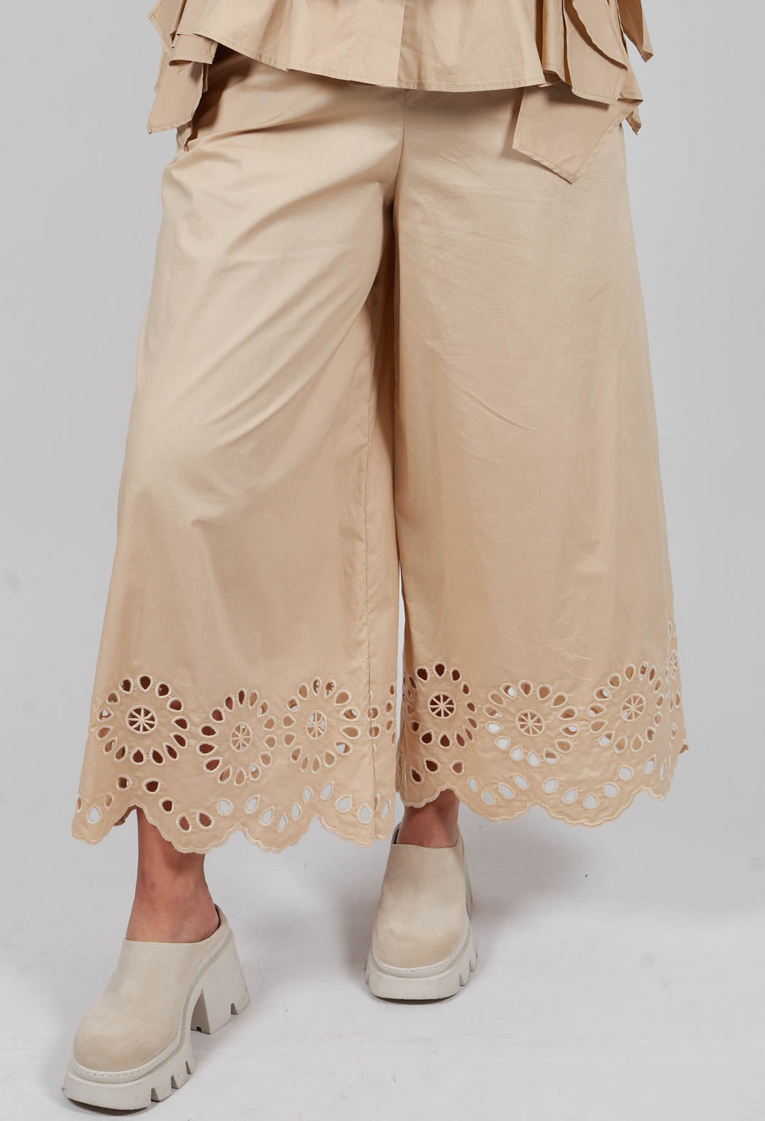 Wide Leg Trouser in Lark