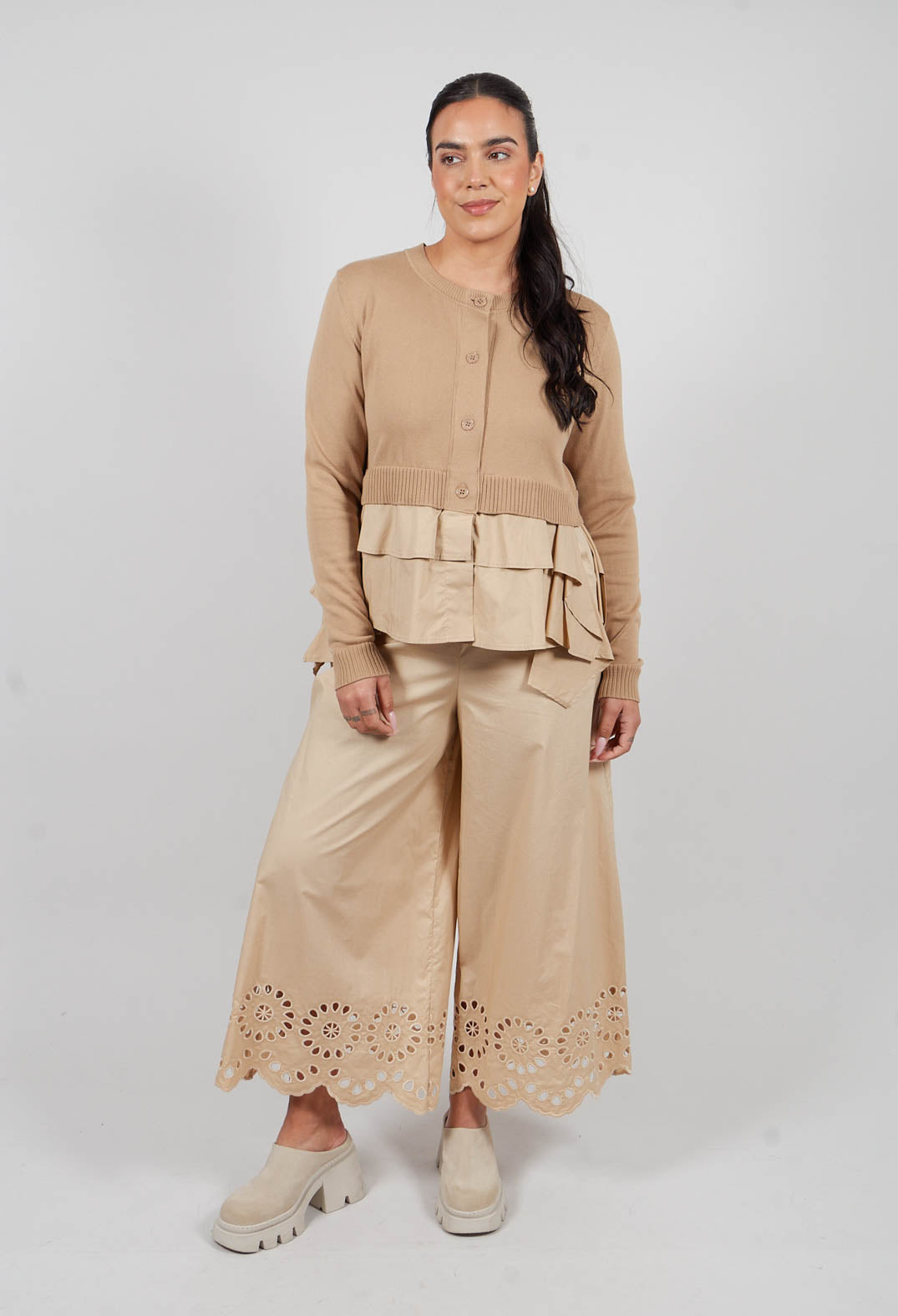 Wide Leg Trouser in Lark