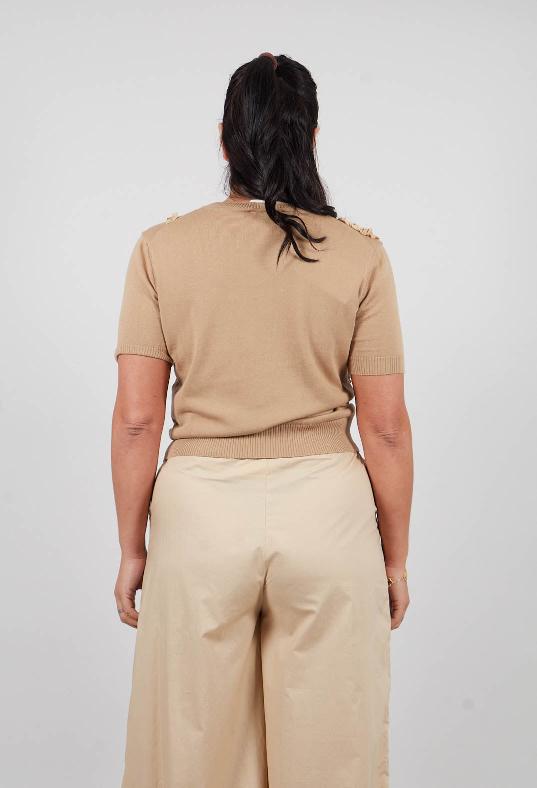 Cropped Jumper in Lark
