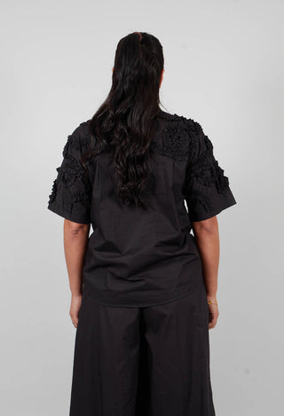 Frill Blouse in Nero