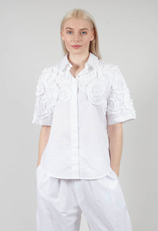 Frill Blouse in Off White