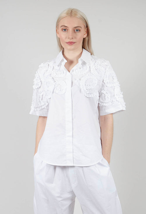 Frill Blouse in Off White