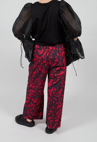 Wide Leg Trouser in Gojiberry and Polinig