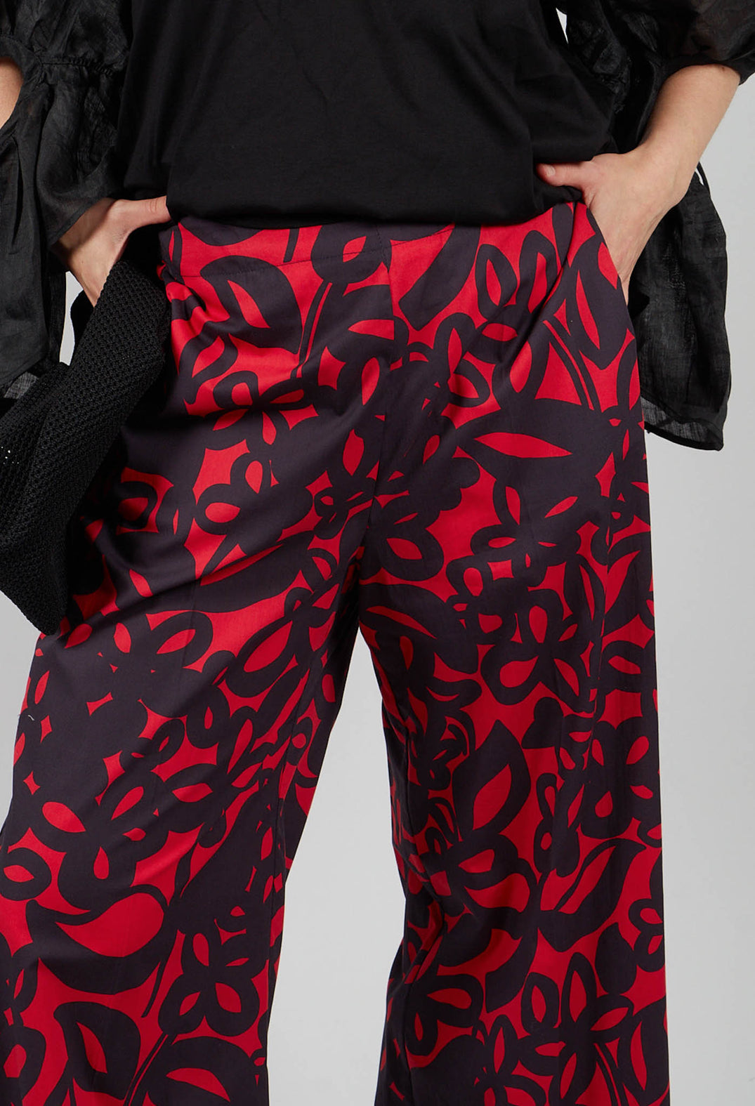 Wide Leg Trouser in Gojiberry and Polinig