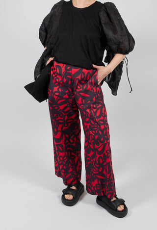 Wide Leg Trouser in Gojiberry and Polinig