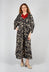 Empire Line Dress in Lark and Nero
